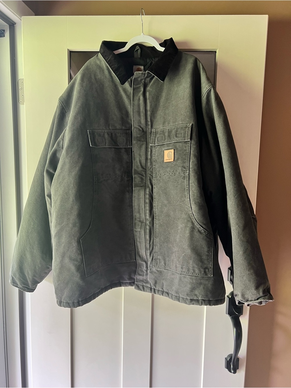 Carhartt Men’s Gray Canvas Jacket. Never worn, brand new without tags!!